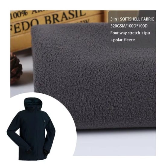 320gsm waterproof four-way stretch 3-in-1 fabric FX022